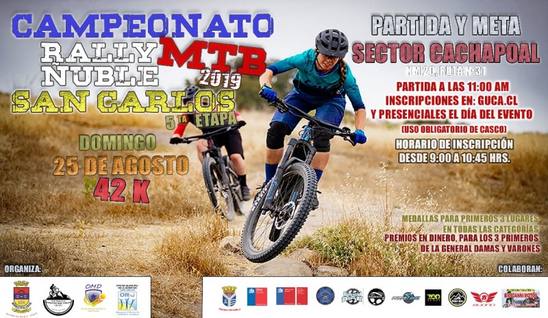 5° Fecha Campeonato MTB Rally - San Carlos