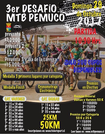 3er Desafio MTB Pemuco