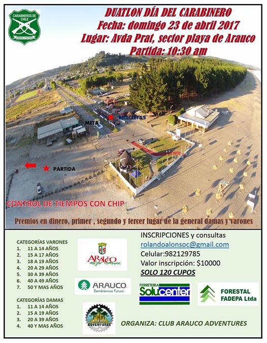 Duatlon del dia del carabinero - Arauco