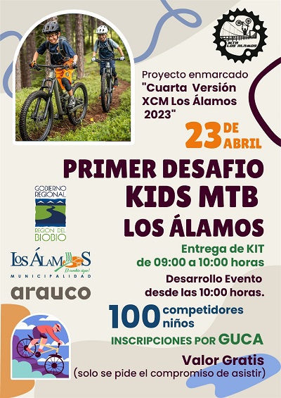 Primer desafío Kids MTB Los Álamos