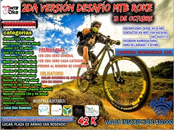 2° Versión Desafío MTB Roke