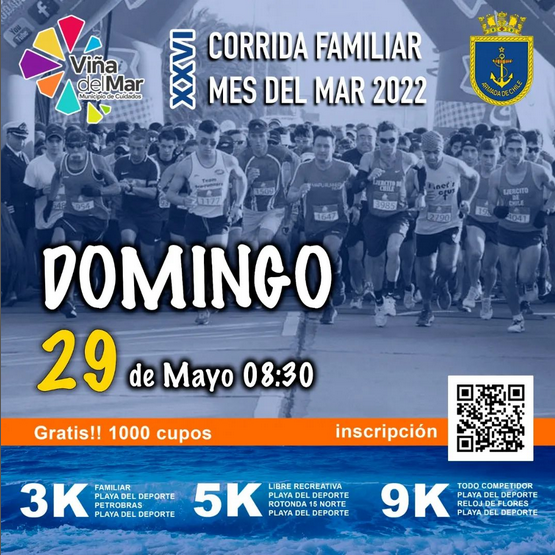 Corrida Mes del Mar 2022 - Viña del Mar