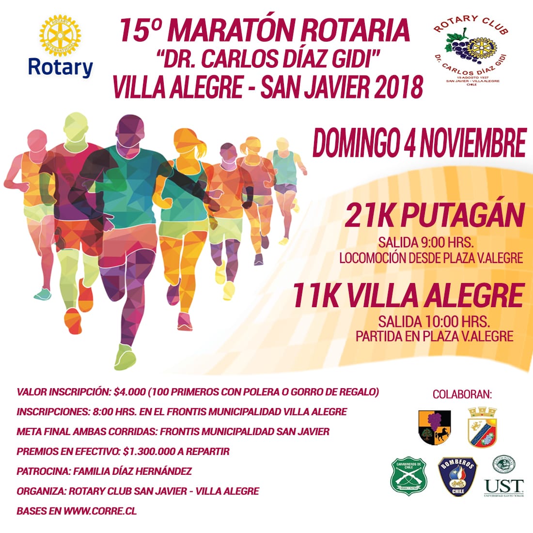 Maratón Rotaria Dr. Carlos Díaz Gidi - Villa Alegre