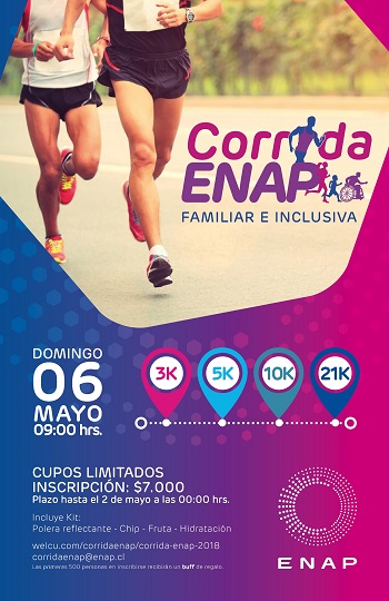 Corrida Familiar e Inclusiva Enap 2018