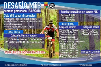 Desafió MTB semana pemucana